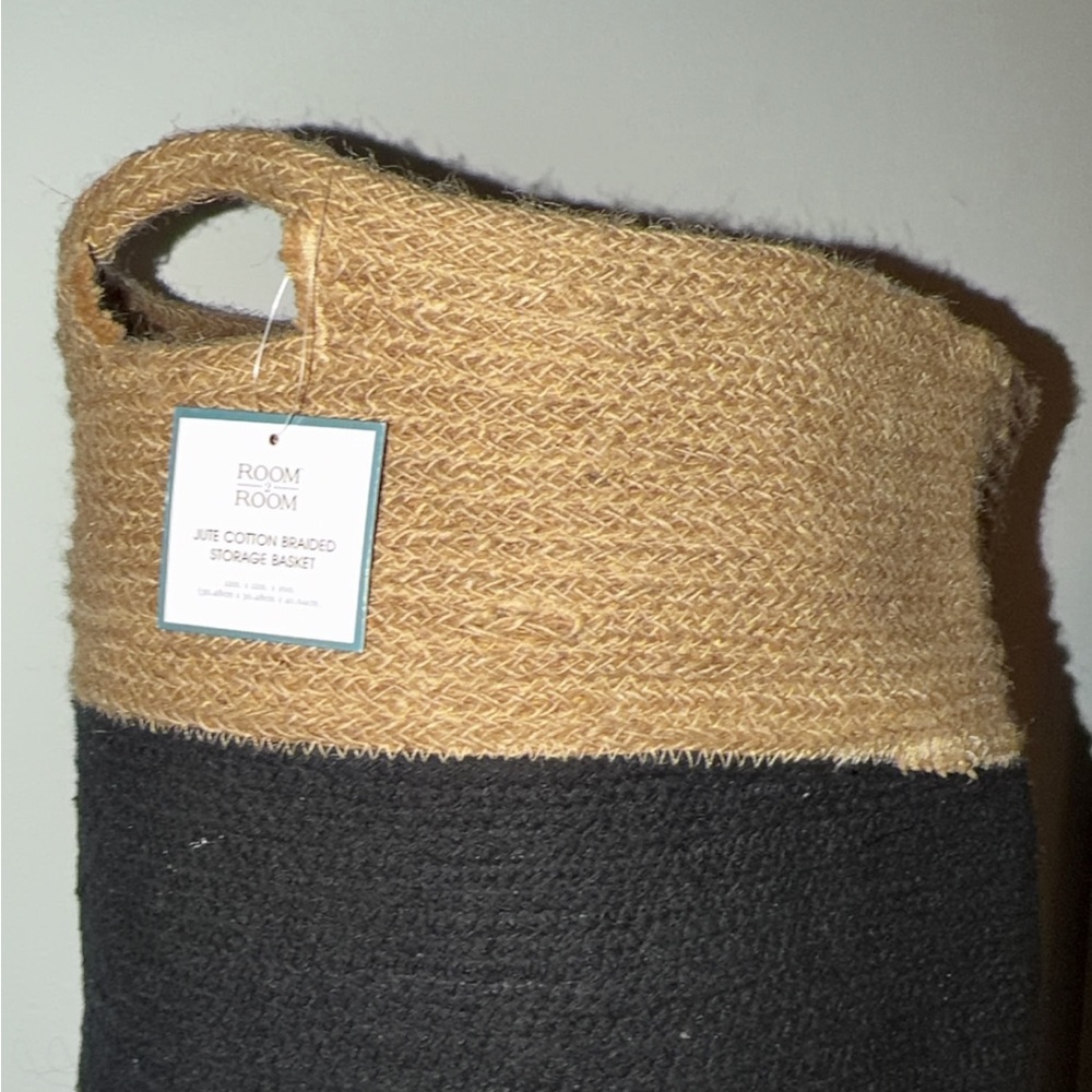 Room Essentials Two-Tone Braided Basket